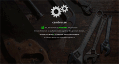 Desktop Screenshot of cambro.se